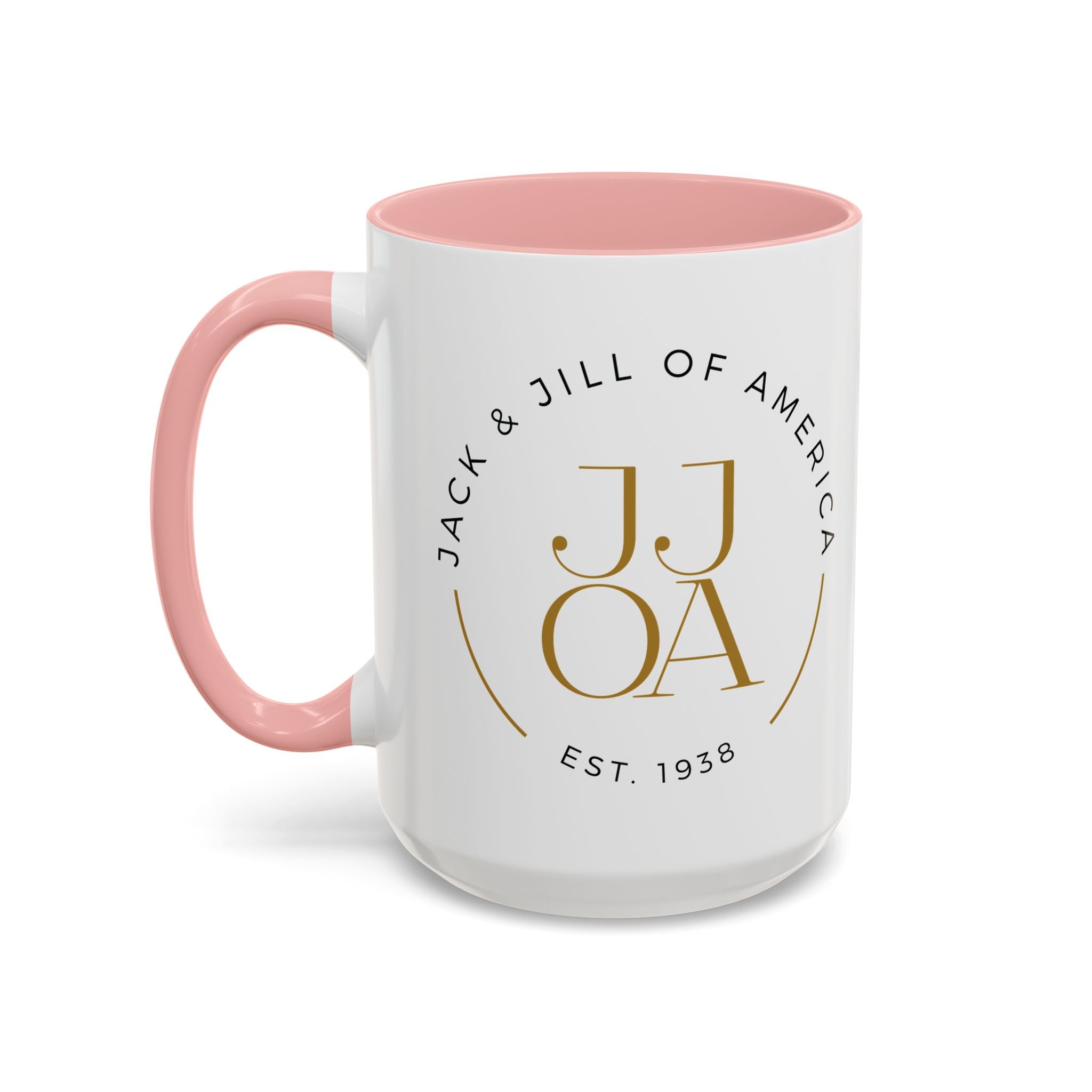 Family Script Accent Coffee Mug — Pink "Family" Design (11/15oz)