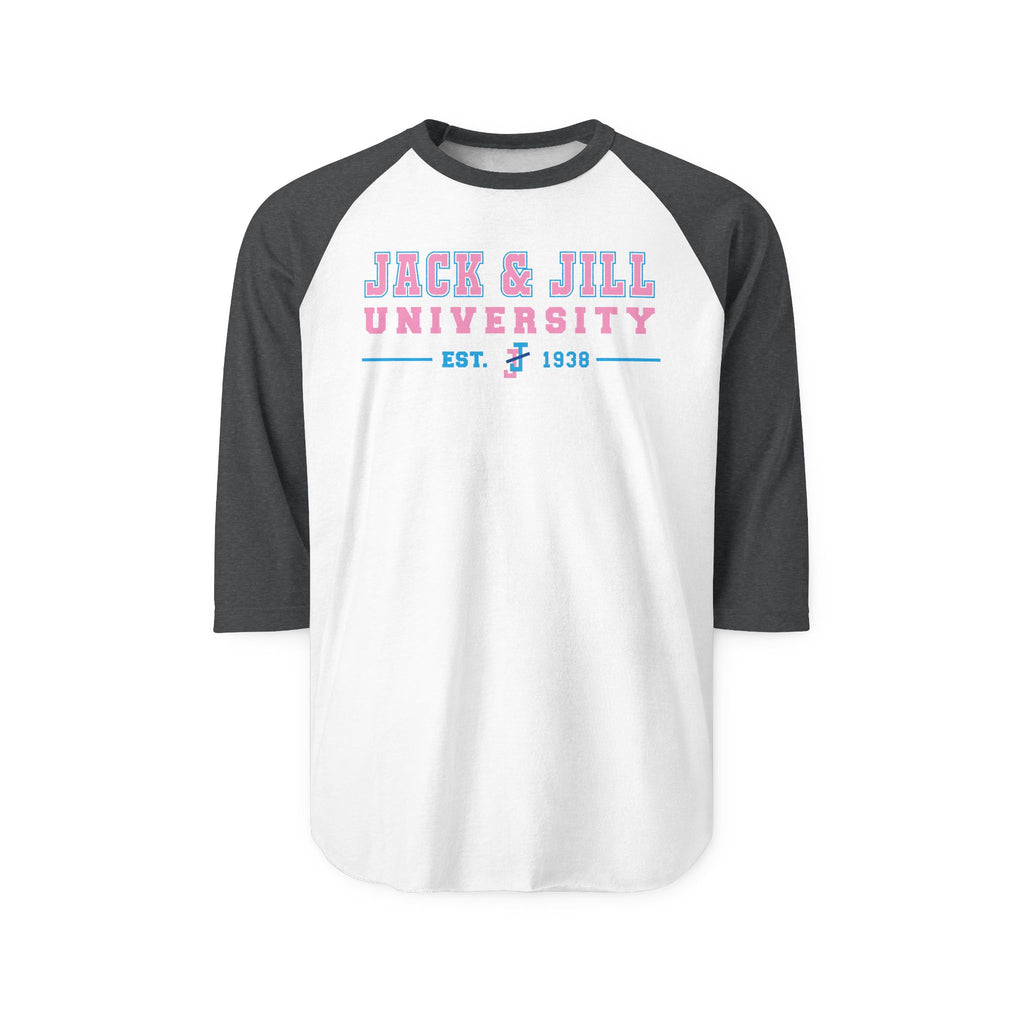 Jack & Jill of America University Raglan Shirt — 'Est. 1938' Collegiate Baseball Tee