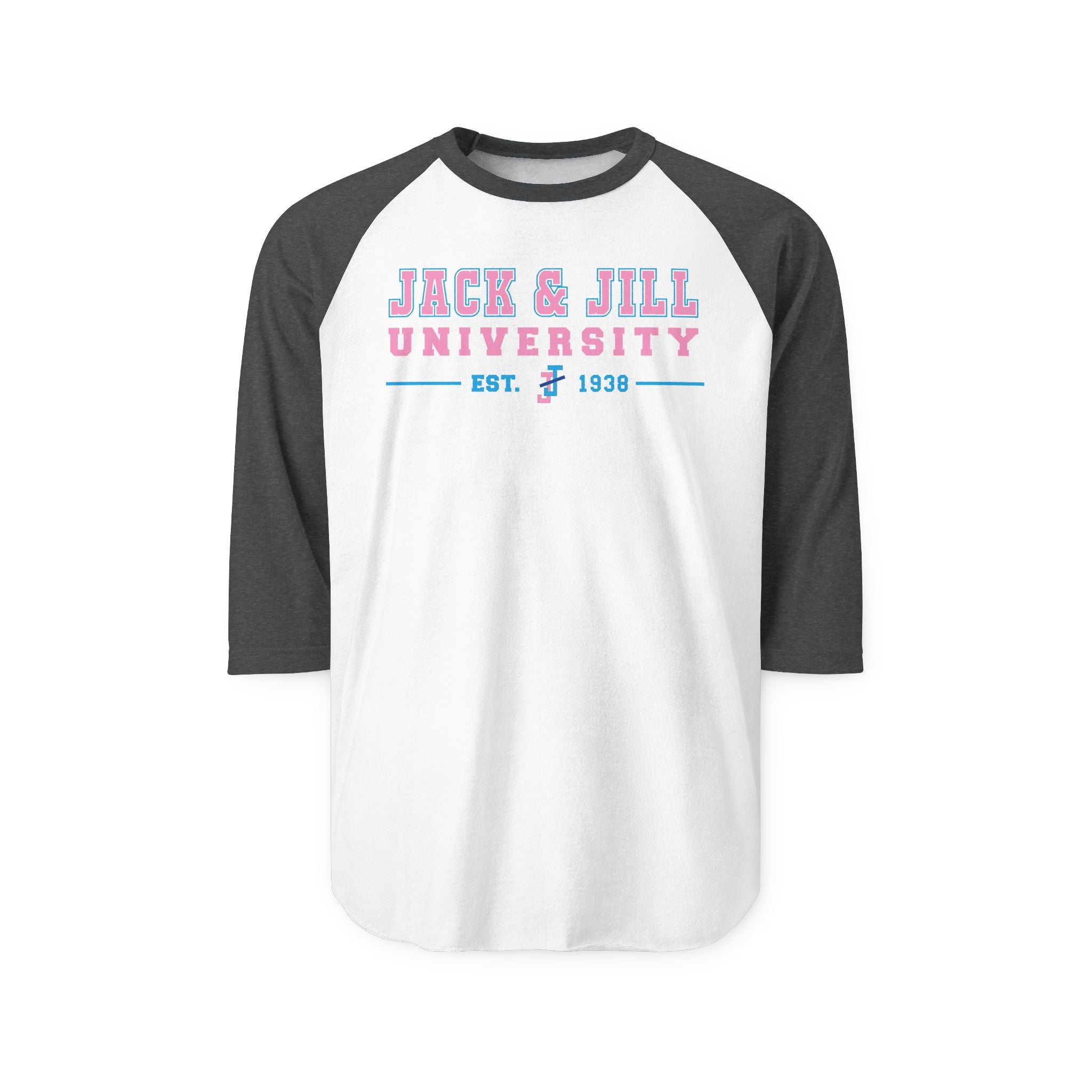 Jack & Jill of America University Raglan Shirt — 'Est. 1938' Collegiate Baseball Tee