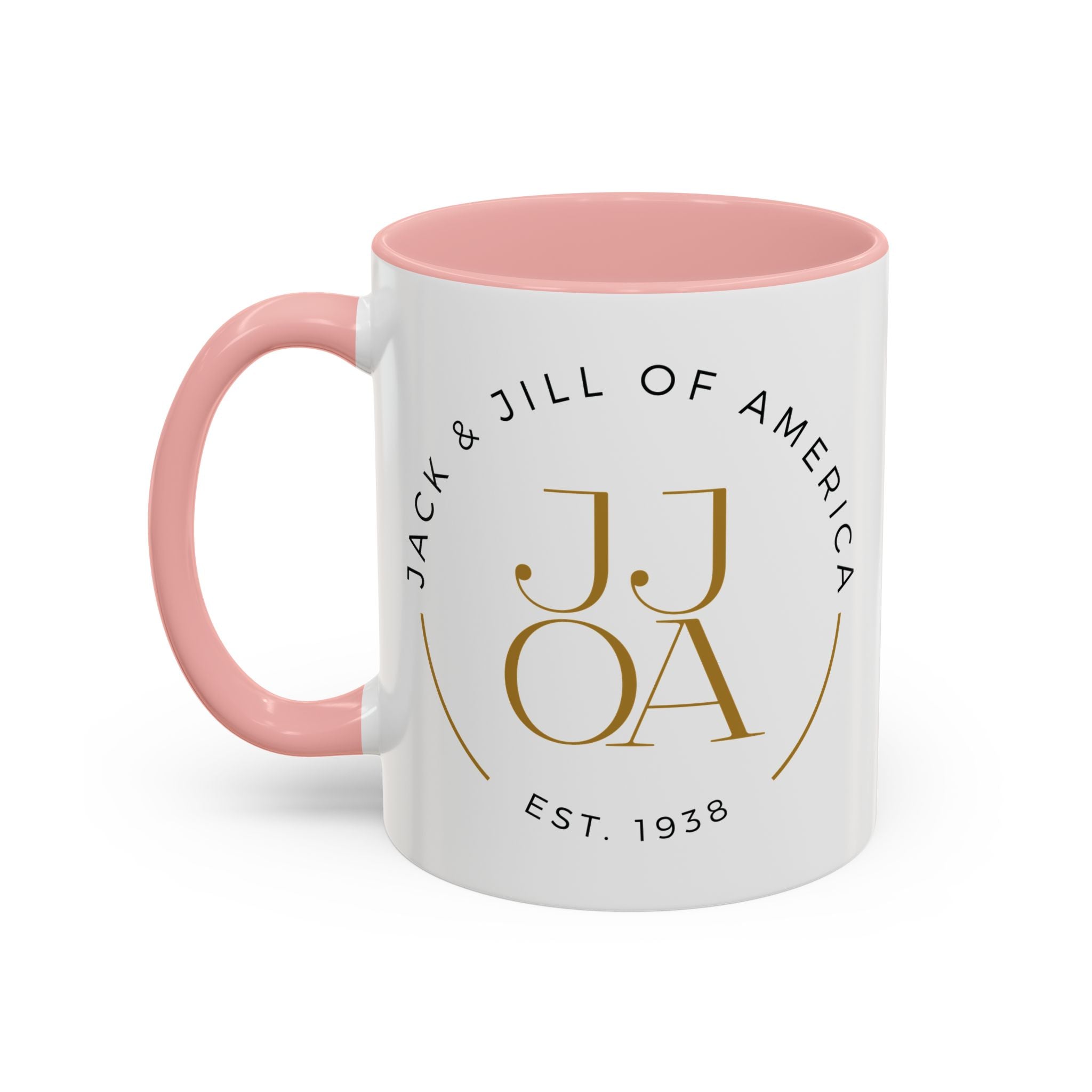 Family Script Accent Coffee Mug — Pink "Family" Design (11/15oz)