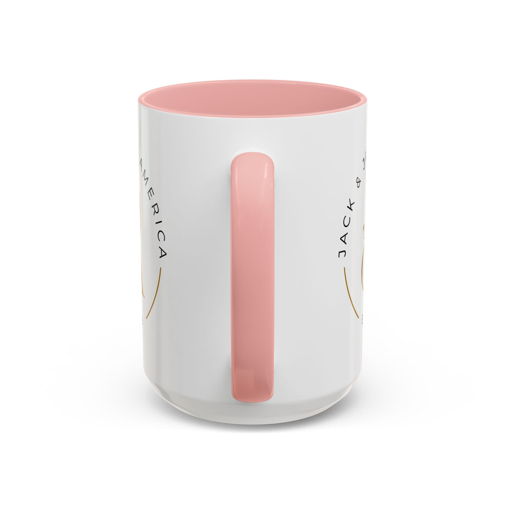 Family Script Accent Coffee Mug — Pink "Family" Design (11/15oz)