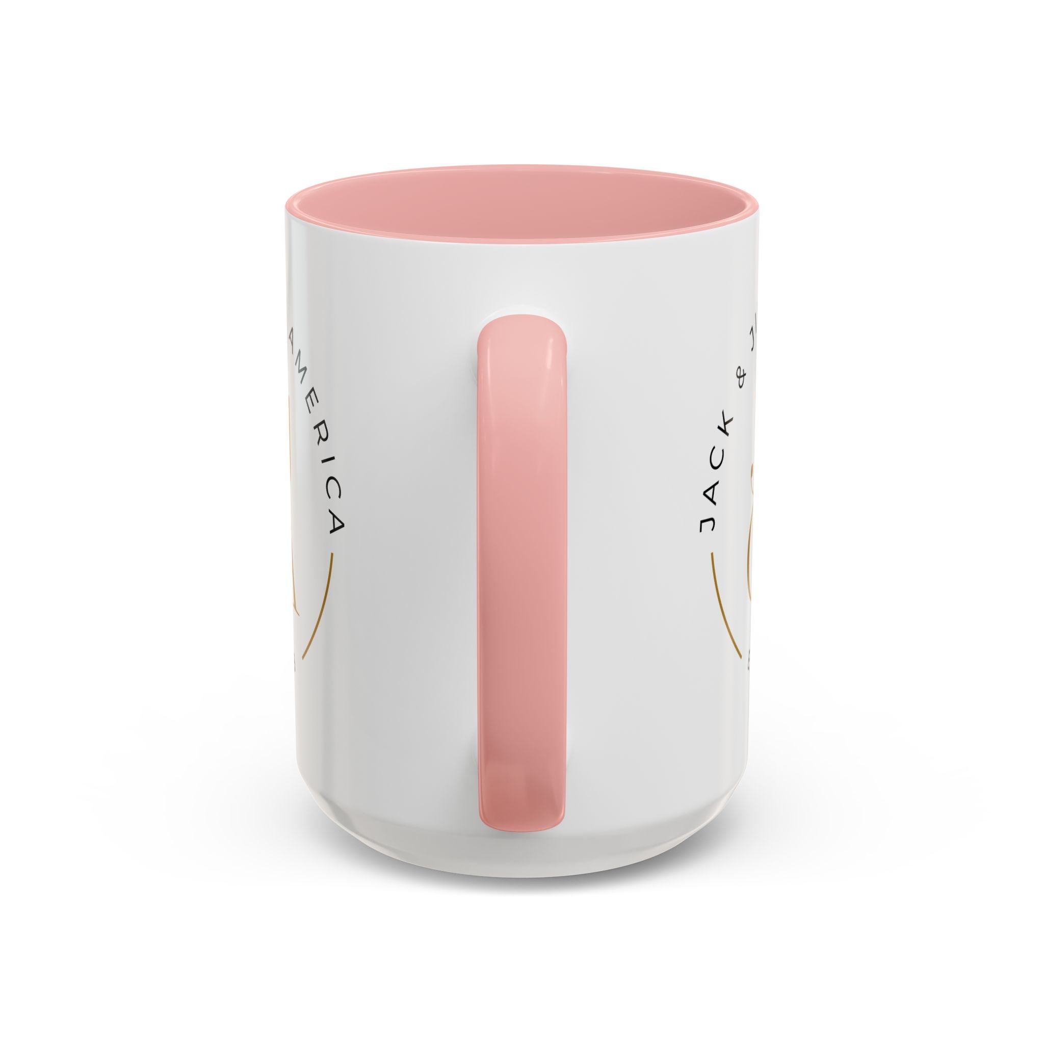 Family Script Accent Coffee Mug — Pink "Family" Design (11/15oz)