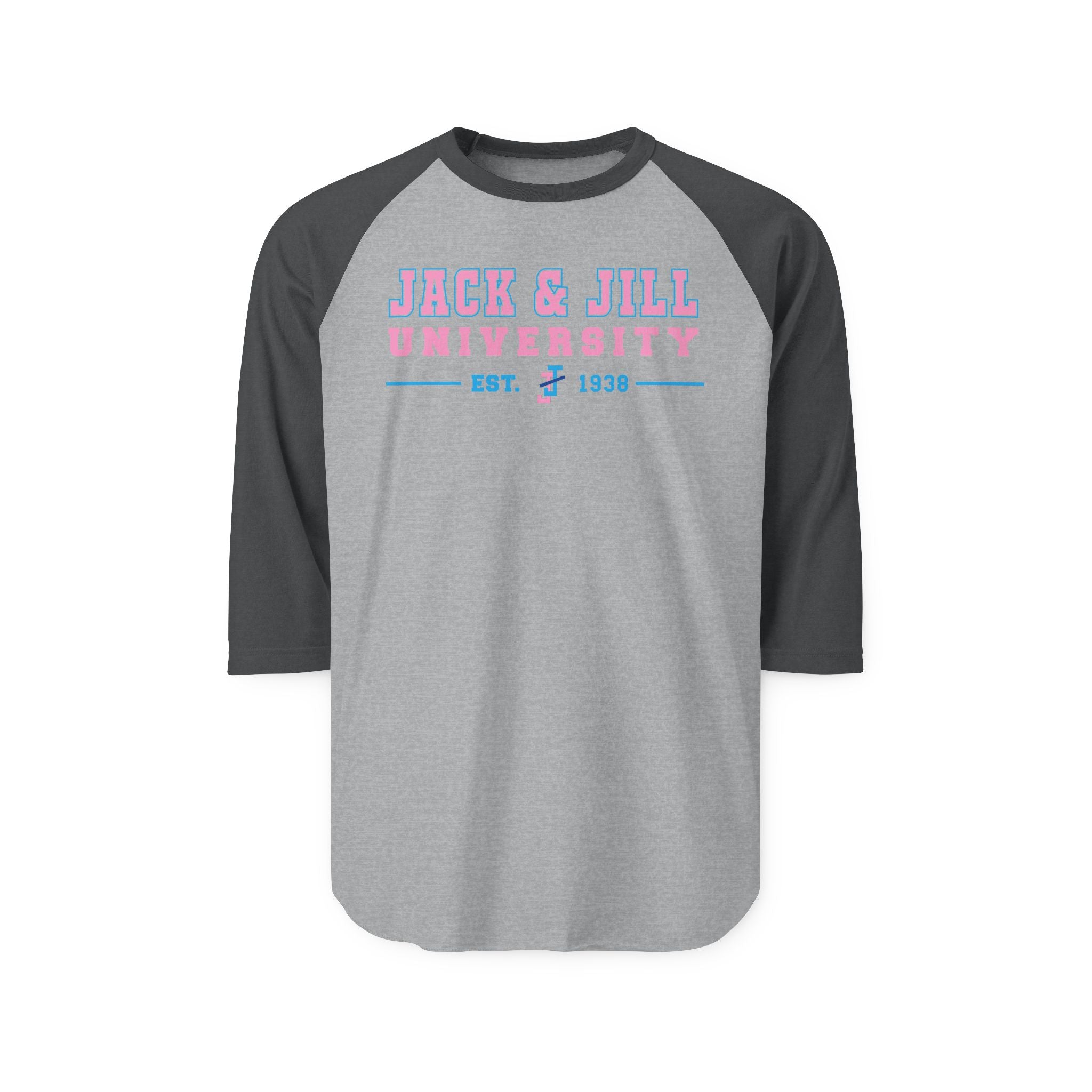 Jack & Jill of America University Raglan Shirt — 'Est. 1938' Collegiate Baseball Tee