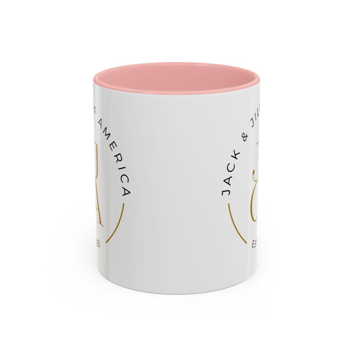 Family Script Accent Coffee Mug — Pink "Family" Design (11/15oz)
