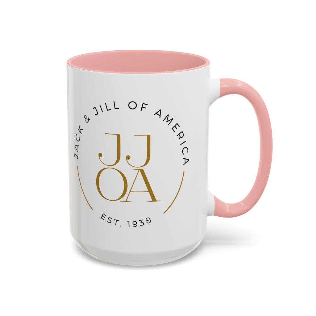 Family Script Accent Coffee Mug — Pink "Family" Design (11/15oz)