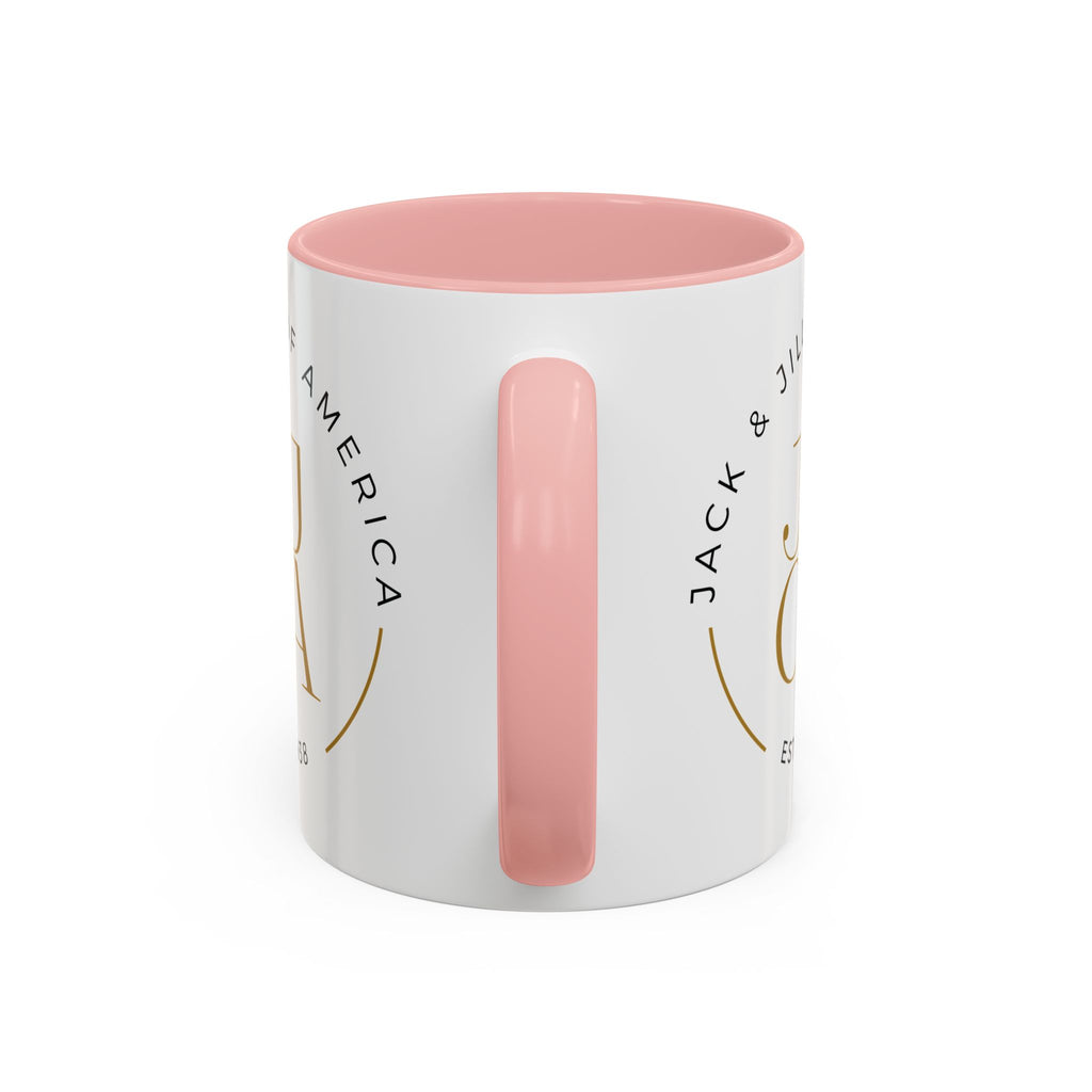 Family Script Accent Coffee Mug — Pink "Family" Design (11/15oz)