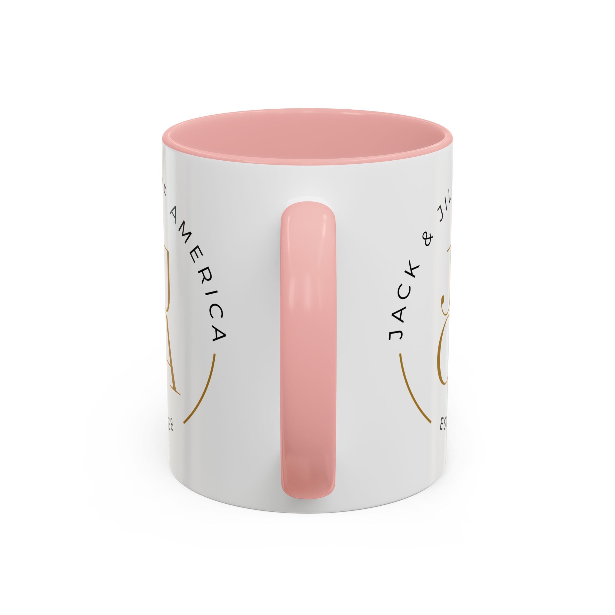 Family Script Accent Coffee Mug — Pink "Family" Design (11/15oz)